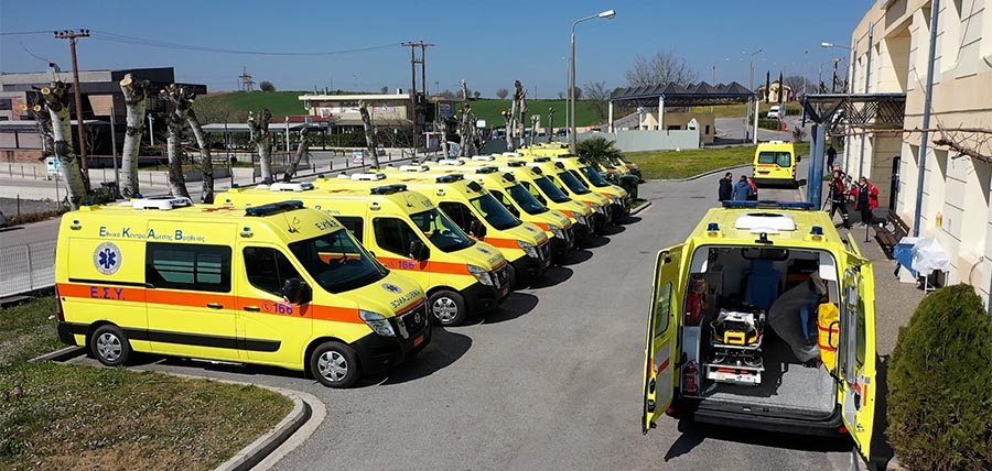 10 νέα πλήρως εξοπλισμένα ασθενοφόρα παρέδωσε στο ΕΚΑΒ η Περιφέρεια Θεσσαλίας cover image